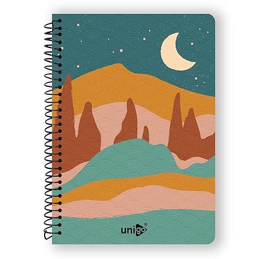 Spiral Notebook : Bright & Smooth Paper, 300 Pages, Single Line Ruled